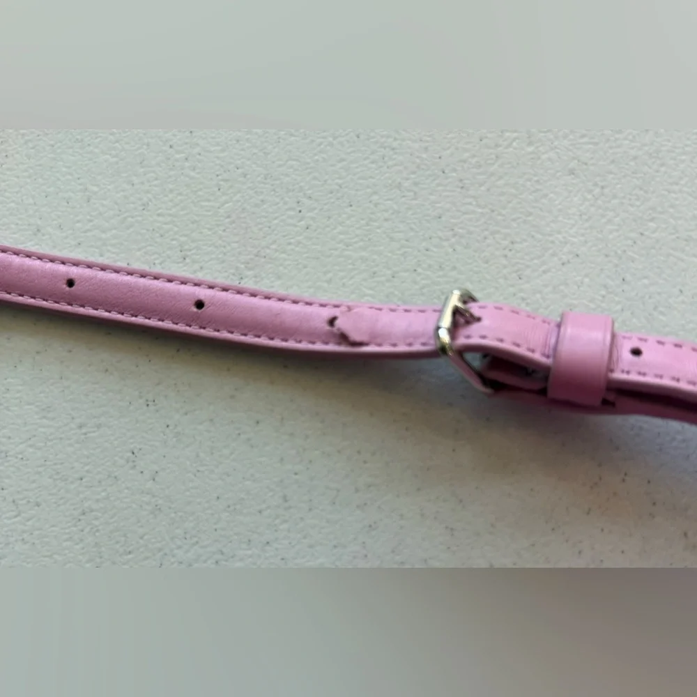 Coach Crosby 36552 Pink Crossbody Calf Leather Double Zipper TurnLock Purse - Picture 5 of 16